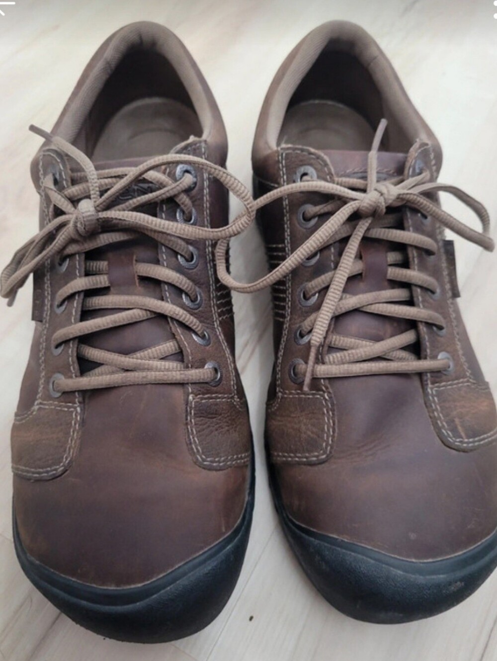 Men's Keen - Casual Brown Leather Lace-Up Shoes